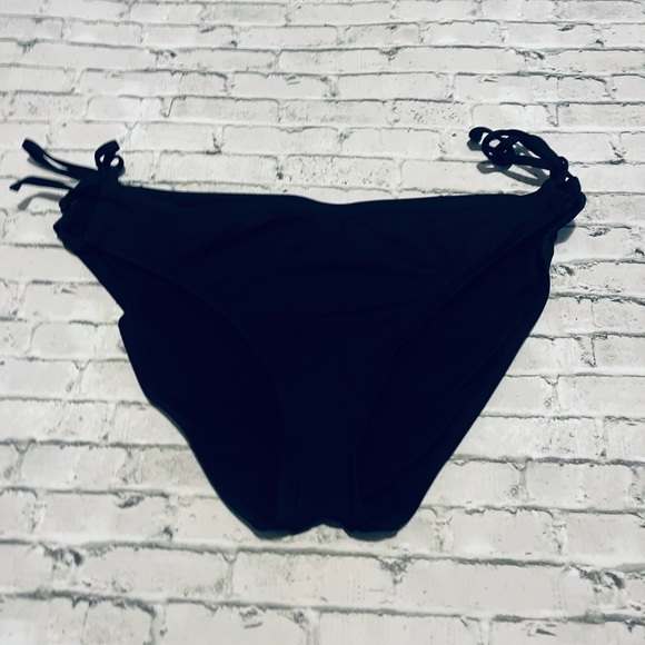Kona Sol Black Side Tie Bikini Bottom Size Large - Picture 1 of 6